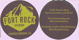 beer coaster from Fossil Fuels Brewing Co. ( CA-FRTR-2 )