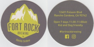 beer coaster from Fossil Fuels Brewing Co. ( CA-FRTR-5 )