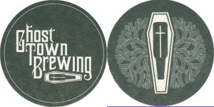 beer coaster from Ghostwood Beer Co. ( CA-GHOS-1 )