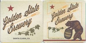 beer coaster from Golden West Brewing Co ( CA-GLDS-1 )