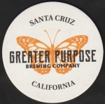 beer coaster from Green Cheek Beer Co.  ( CA-GRET-2 )