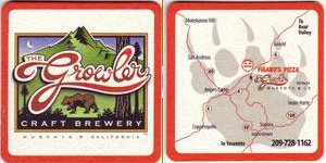 beer coaster from Gutsch Brewing Co., Inc. (X.L. Brewing Co., Inc.) ( CA-GROW-1 )