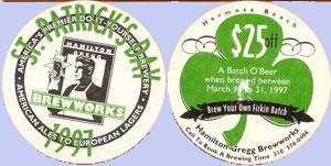 beer coaster from Hamm (Theo. Hamm) Brewing Co  ( CA-HAMI-1 )