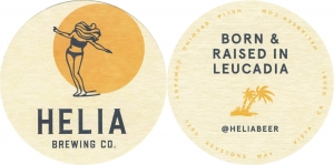 beer coaster from Helix Brewing Co. ( CA-HELI-1 )