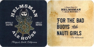 beer coaster from Helm’s Brewing Co.  ( CA-HELS-1 )