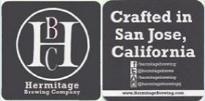 beer coaster from Hermosa Brewing Co. ( CA-HERM-2 )