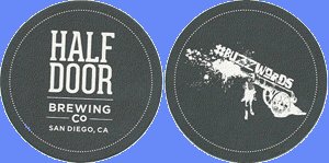 beer coaster from Half Moon Bay Brewing Co. ( CA-HLFD-4 )