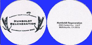 beer coaster from Humdinger Brewing Co. ( CA-HMRE-1 )