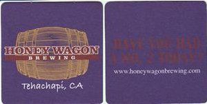 beer coaster from Hooby’s Brewing ( CA-HNYW-1 )