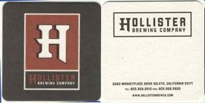 beer coaster from Hollister Hills Taproom & Brewery ( CA-HOLI-1 )