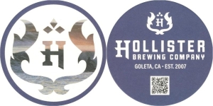 beer coaster from Hollister Hills Taproom & Brewery ( CA-HOLI-6 )