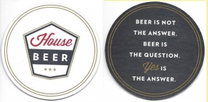 beer coaster from House of Pendragon Brewing Co. ( CA-HOUS-7 )