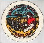 beer coaster from Hurricane Brewing Co ( CA-HUNT-1 )