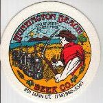 beer coaster from Hurricane Brewing Co ( CA-HUNT-3 )