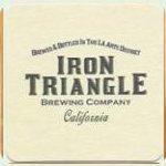 beer coaster from Ironfire Brewing Co. ( CA-IROT-2 )