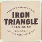 beer coaster from Ironfire Brewing Co. ( CA-IROT-3 )