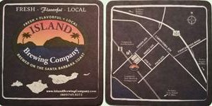 beer coaster from Islands Restaurant ( CA-ISLD-1 )