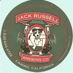 beer coaster from Jacked Up Brewery ( CA-JRUS-1 )