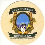 beer coaster from Jacked Up Brewery ( CA-JRUS-3 )