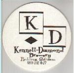 beer coaster from Kensington Brewing Co. ( CA-KEND-1 )