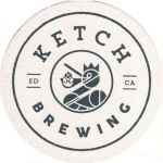 beer coaster from Kilokilo Brewing Co. ( CA-KETC-3 )