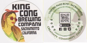 beer coaster from King Harbor Brewing Co. ( CA-KINC-3 )