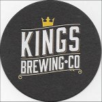 beer coaster from Knee Deep Brewing Co. ( CA-KING-1 )