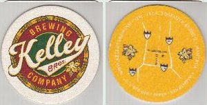 beer coaster from Kelly Brewing Co. ( CA-KLYB-1 )