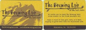 beer coaster from Brewing Reserve of California ( CA-LAIR-1 )