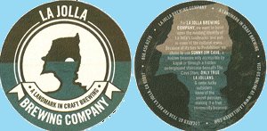 beer coaster from La Jolla Brewing Co. (old) ( CA-LAJO-2 )