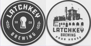 beer coaster from Latitude 33 Brewing ( CA-LATC-2 )