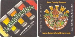 beer coaster from Liberation Brewing Co ( CA-LENG-1 )