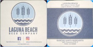 beer coaster from Laguna Beach Brewing Co. ( CA-LGBC-2 )