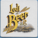 beer coaster from LogOff Brewing ( CA-LODI-2 )