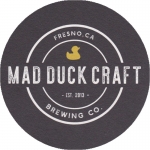 beer coaster from Mad Era Brewing Co. ( CA-MADD-1 )