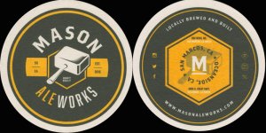 beer coaster from Mason Jar Brewing Co. ( CA-MASO-2 )