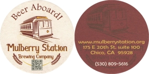 beer coaster from Mumford Brewing Co. ( CA-MULB-1 )