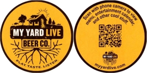 beer coaster from Naked Brew, Inc. (Nude Beer) ( CA-MYYA-1 )