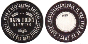 beer coaster from Napa Smith Brewery ( CA-NAPT-4 )