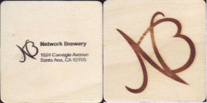 beer coaster from Nevada City Brewing Co. ( CA-NETW-2 )