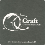 beer coaster from Ocean Avenue Brewery ( CA-OCCR-1 )