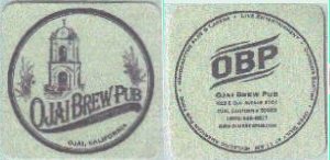 beer coaster from Ojai Valley Brewery ( CA-OJAI-1 )