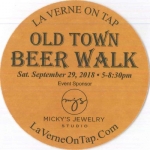 beer coaster from Old Towne Brewing Co. ( CA-OLDO-2018 )