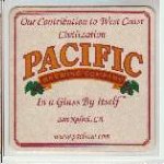 beer coaster from Pacific Brewing Inc. ( CA-PACB-1 )