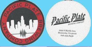 beer coaster from Pacific Tap & Grill  ( CA-PCPL-1 )