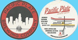 beer coaster from Pacific Tap & Grill  ( CA-PCPL-3 )