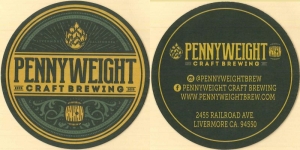 beer coaster from Perching Bird Brewing Co. ( CA-PENN-1 )