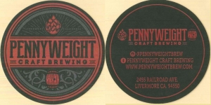 beer coaster from Perching Bird Brewing Co. ( CA-PENN-3 )