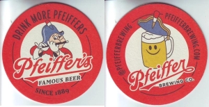 beer coaster from PH Woods Brewery ( CA-PFEI-2 )