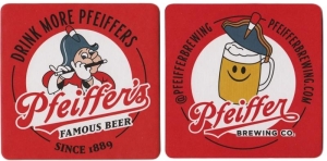 beer coaster from PH Woods Brewery ( CA-PFEI-3 )